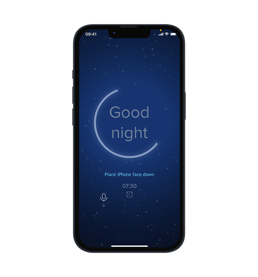 SnoreLab - Record Your Snoring - night screen
