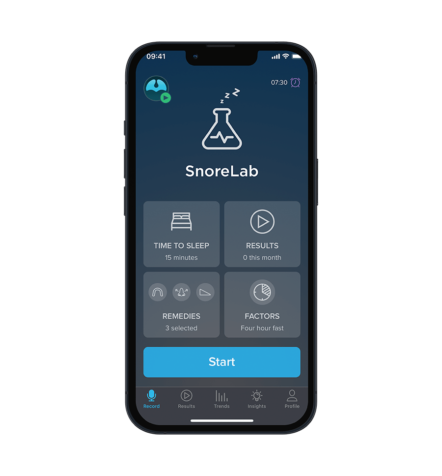 SnoreLab - Record Your Snoring - Record screen