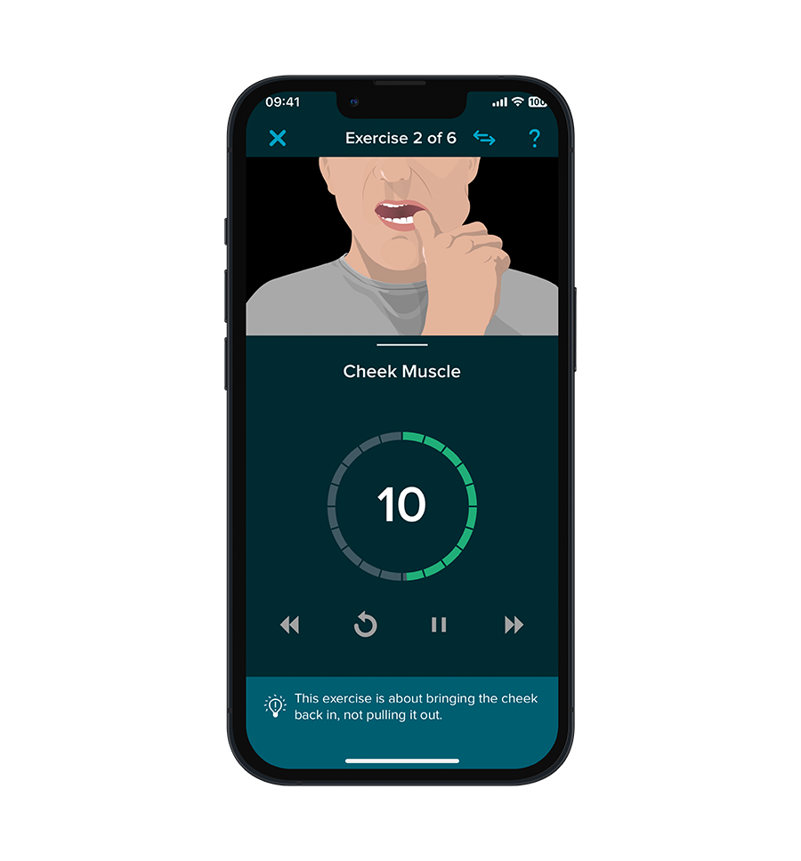 SnoreGym : Reduce Your Snoring - Exercise screen